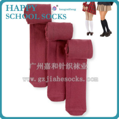 Plain color student socks knee high school socks wholesale