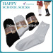 Quality cotton ankle school sport socks customized student socks