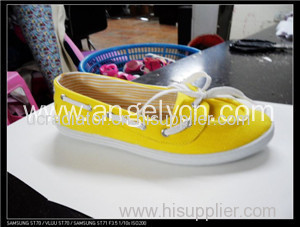 Simple Design Lady Injection Canvas Shoes