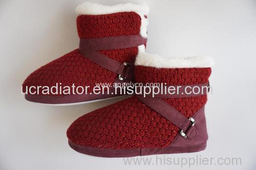 Ms red warm indoor short boots