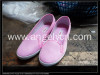 Simple cheap lady injection canvas shoes