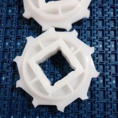 Plastic sprocket for RTB modular belting roller top conveyor chain