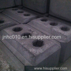 Pre baked anode cooked block