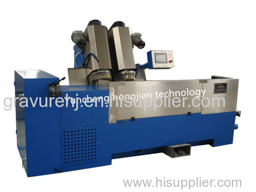 double head grinding machine for cooper plated gravure cylinder