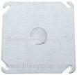 4" Square Cover Flat 1/2" K O