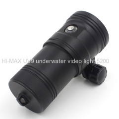 HI-MAX 5200 ys/ball mount professional diving torch for photo/video