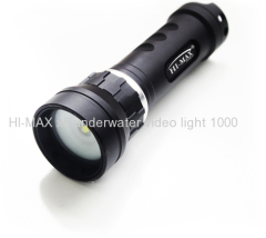 HI-MAX 1000 Lumens extra wide dive light for underwater photography