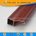 Wood Grain Aluminum Profiles For Thermal Break Windows /Best supplier of extruded imitation wood Aluminium profile