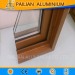 Wood Grain Aluminum Profiles For Thermal Break Windows /Best supplier of extruded imitation wood Aluminium profile