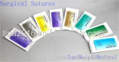 surgical sutures with needles Polyster Braided sutures