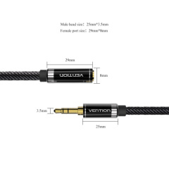 Vention 3.5mm Jack Male To Female Audio Stereo Aux Extension Cable