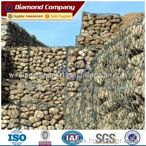 Heavy Galvanized Anti-rusted River Bank Protect Gabion Basket / Gabion Box for Retaining Wall