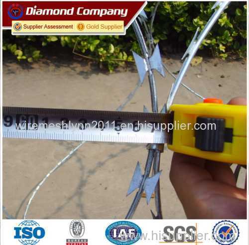 316 Stainless Steel Protective Concertina Razor Wire Fencing