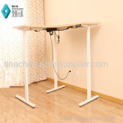 Electric height adjustable desk high quality office space saving folding table with 3 motors Office standing desk