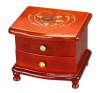 Glossy Lacquer Wooden Jewelry Box with Feet