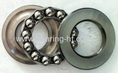 Thrust ball bearing with steel cage