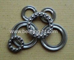 Thrust ball bearing with steel cage