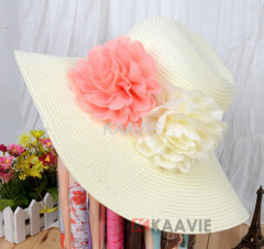 girl fashion flower hat