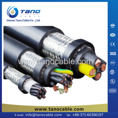PVC or XLPE insulated armoured double shielded instrument cable with drain cable