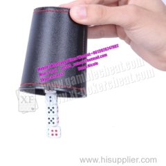 Black Dice Cup With Mini Camera Inside See Through The Dice By Video Phone