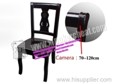 Casino Cheating Devices Wooden Poker Chair With Infrared / Laser Camera