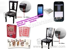 Casino Cheating Devices Wooden Poker Chair With Infrared / Laser Camera