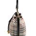 Ibexman Women's Plaid Bag PVC Small Bucket Handbags