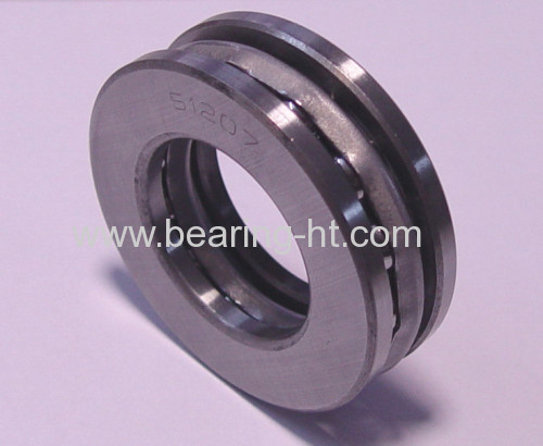 Thrust ball bearing with steel cage