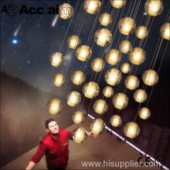 LED Bubble crystal ball chandelier American restaurant chandeliers chandeliers meteor shower