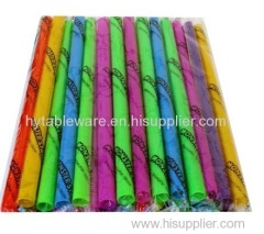 Individually wrapped ASSORTED NEON MILKSHAKE STRAWS! EXTRA WIDE!