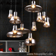 Brokis Shadows Solo Suspension Creative Glass Chandelier Smoke gray pendant Vintage Industrial Light