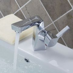 FUAO brass chrome single handle wash basin faucet