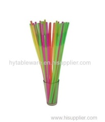 8mm / 43cm Extra long flexible neon straws plastic artistic straw 17" length