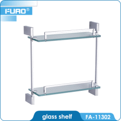 FUAO bathroom shelf glass