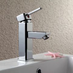FUAO square design copper sink faucet bathroom basin faucet