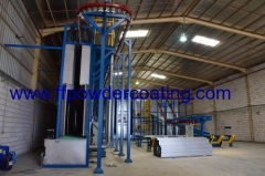 Vertical aluminum coating line