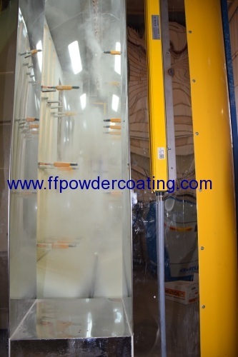 vertical aluminum powder coating booth
