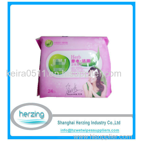 Display Box Sensitive Cleaning Intimate Cleaning Feminine Wipes