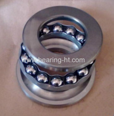 Thrust ball bearing with steel cage