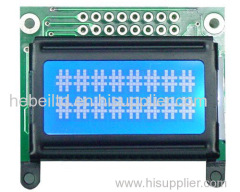 8 X 2 Character LCD Module with Blue LED Backlight