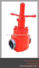 MUD GATE VALVE WITH UNION OR FLANGE END CONNECTION AS PER API6A