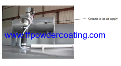 small powder spray coating booth