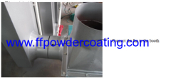 small powder spray coating booth