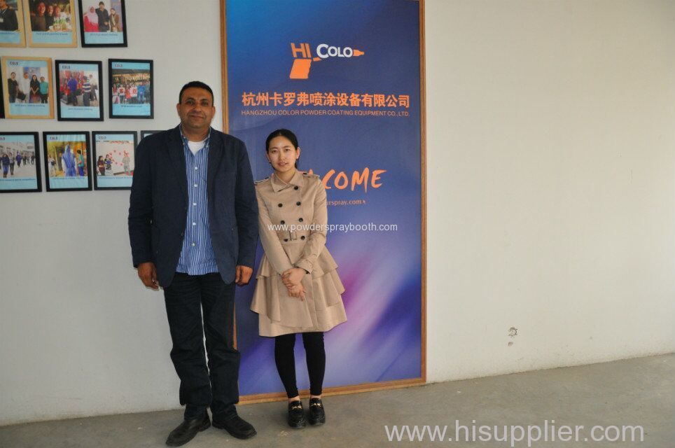 Algeria visitor come to our company