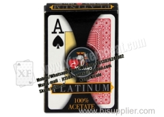 Gambling Italian Modiano Platinum Poker Acetate Jumbo Plastic Marked Playing Cards