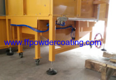 Semi auto drive through powder spray booth