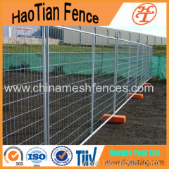 2.5mm×50mesh×1.8m Height ×2.5mLength× 25mm O.D pipea Galvanized Welded Temporary Fence