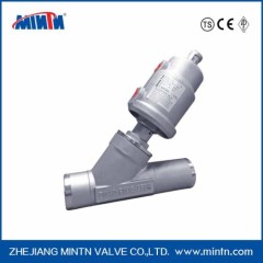 MINTN Pneumatic SS Angle Seat Valve /Piston Valve welded connection