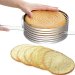 stainless steel round adjustable cake slicer ring cake mold cake ring