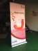 Aluminum roll up banner stand